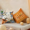 thumbnail image 5 of Fall Hydrangea Pumpkin Pillow Covers Hello Fall 18 x 18 Inch Throw Pillows, Thanksgiving Autumn Floral Seasonal Decorative Farmhouse Cushion Case for Sofa Couch Set of 4, 5 of 6
