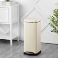 thumbnail image 5 of happimess Betty Retro 8-Gallon Step-Open Trash Can, Limestone Beige, HPM1007F, 5 of 11