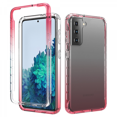 thumbnail image 1 of FYBTO for Samsung Phone Case Heavy Duty Protective Anti-Slick Soft Back Shell Hard PC Front Open Frame Slim Phone Cases for Samsung Galaxy S21 FE（Red）, 1 of 5