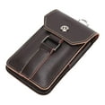 thumbnail image 4 of Riñonera Salvador con trabillas para cinturón para hombre bolsa para teléfono para correr acampar al aire libre Marrón L 75 pulgadas, 4 of 10