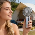 thumbnail image 5 of Portable Handheld Spray Fan with Misting, USB Rechargeable, Silent Operation, Strong Wind Power, for Outdoor, Office & Travel, 5 of 5