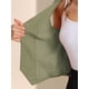 thumbnail image 5 of Chaleco sin mangas de botón y cuello en V para mujer INSPIRE CHIC, verde, talla M, 5 of 6