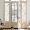 thumbnail image 2 of Marble Window Privacy Film, Grey Golden Crack Minimalistic Abstract Static Cling UV Sun Blocking Heat Control Window Tint Day and Night, Non-Adhesive One Way Windows Privacy Cover 17.7''x78.7'', 2 of 7