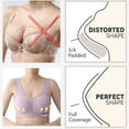 thumbnail image 4 of LLYWEY Cotton Wireless Bras for Women on Sale Sports Bras Women Plus Size Ladies Balconette Bra Style-1310 Women's Plus Compression Bra Feature Adult Female Bralette Sports Bras Pinks 44B, 4 of 8