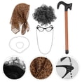 thumbnail image 3 of 1 conjunto de peluca de anciana, peluca de abuela, peluca para personas mayores, peluca para actuaciones, gafas y collar., 3 of 7