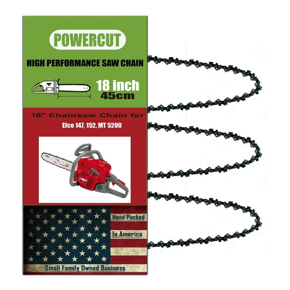 3pack 18 Inch Chainsaw Chain Fits Efco 147, 152, MT 5200