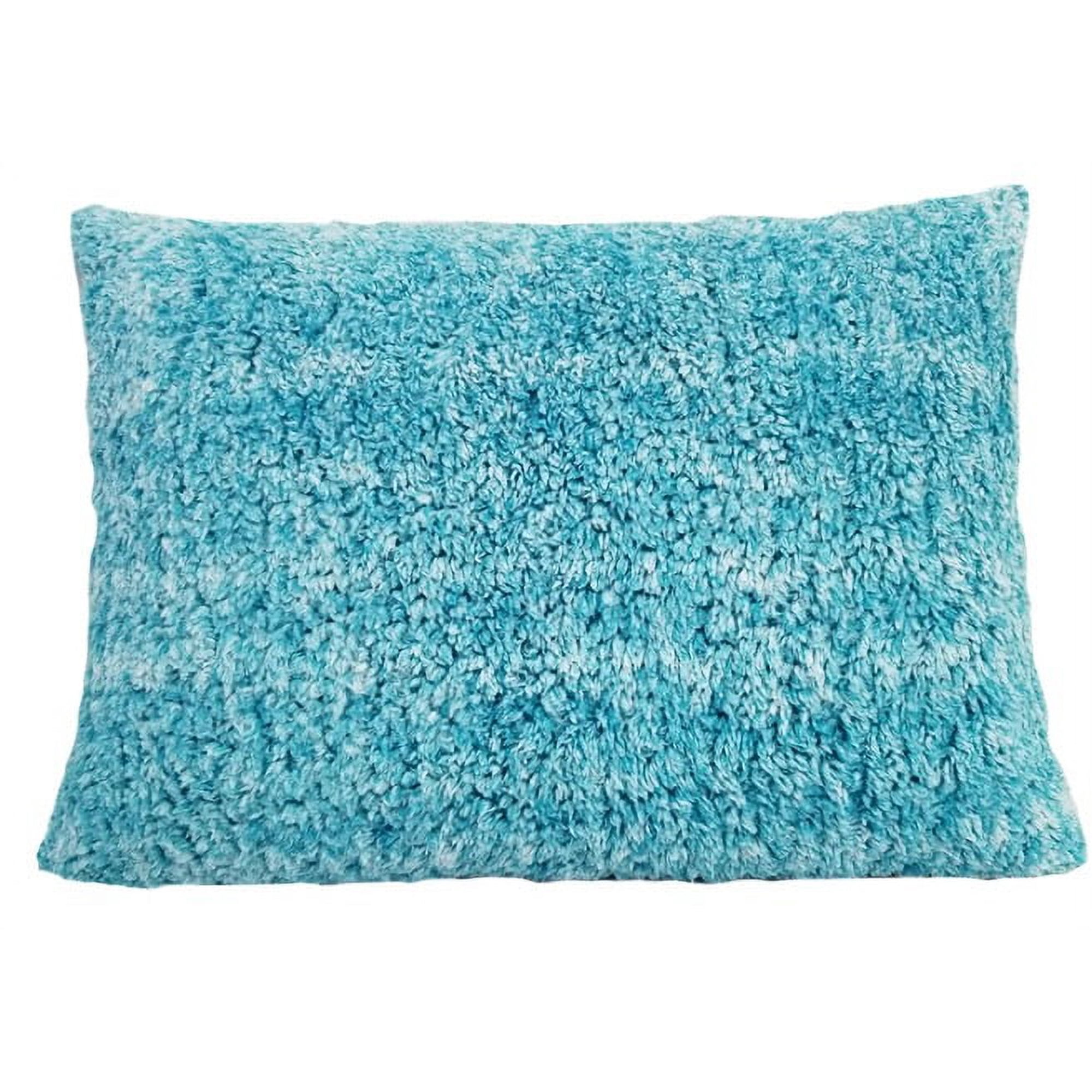 Heritage Club Marled Sherpa Bed Pillow Polyester Teal 20 x 26 Rectangle