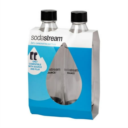 SodaStream Carbonating Bottles 2pk - Black
