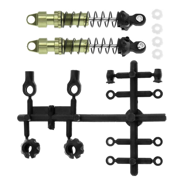 1/10 RC Car Shock Absorber Damper Set CNC Processed Accs Shock Absorber Kits green 90mm