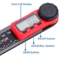 thumbnail image 3 of Rapporteur d'Angle Numérique, Règle d'Angle 7 Pouces 0-360°, Outil de Recherche d'Angle avec Écran LCD pour Bricolage, Menuisiers, Fabricants., 3 of 6