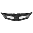 thumbnail image 5 of Ikon Motorsports Front Upper Grille Compatible with 2008-2010 Subaru Impreza WRX Hatchback 4DR Only OE Style Matte Black W/ Silver ABS Plastic Replacement Front Bumper Hood Grill 1PC, 5 of 8