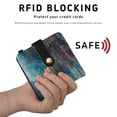 thumbnail image 4 of Small Wallet For Women Bifold Leather Pocket Coin Credit Card Holder With RFID Blocking Turtles in The Deep Sea, 4 of 6