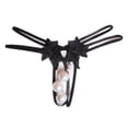 thumbnail image 1 of Panties de Encaje para Mujer con Detalles de Perlas – Diseño Lateral con Tiras Ajustables, Tela Suave y Elástica, Talla Única (Se Ajusta a 40-60 kg), 1 of 5
