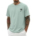 thumbnail image 2 of Men's Graphic T-Shirts Raglan Short Sleeve Crewneck Casual Summer Beach Wear Athletic Tee Shirts, 2 of 5