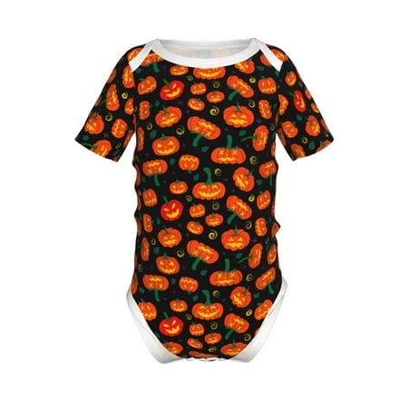 

Yiaed Pumpkin Fallen Leaves Print Infant Climbing Short Sleeve Onesie One-Piece Baby Bodysuit Clothes 0-12 Months -6 Months