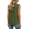 thumbnail image 6 of T-Shirts Short Sleeve Tees Tops for Women JIANLAI Blouses Solid Casual Basic V Neck Tank Tops for Work (S-5XL) Army Green, 6 of 6