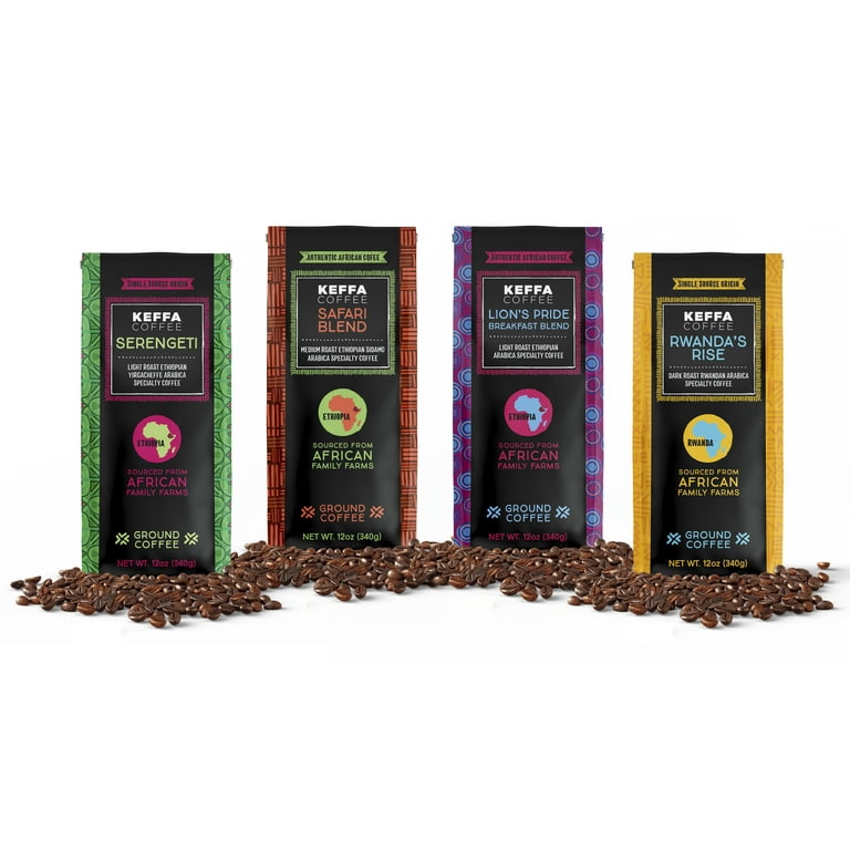 Keffa Coffee Serengeti Coffee, Light Roast, 12 oz. - Walmart.com