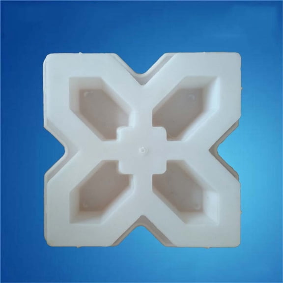 Mobestech White Plastic Paver Molds for Garden Pathway Creation and Beautification