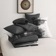 thumbnail image 7 of Dintszyayue White Gray Comforter Set Queen,7Pcs Abstract Gradient Soft Bed in a Bag Adult(90"x90"), 7 of 7