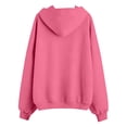 thumbnail image 6 of Ashirexll Girls Hoodies Solid Color Hooded Pullover with Zipper and Front Pocket for Big Girls Warm Top 5-16 Years, 6 of 7