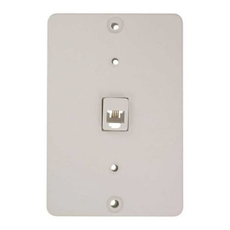 Leviton 40253-W Surface White Mount Wallphone Plate