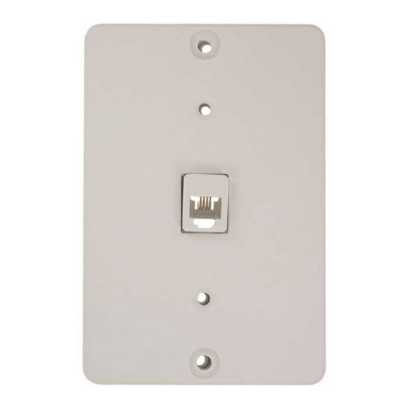 Leviton 40253-W Surface White Mount Wallphone Plate