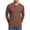 A-Brown, variant on GENTS BLISS Crew Neck Henley Men Shirts Long Sleeve Shirts for Men Casual Color Block Tops