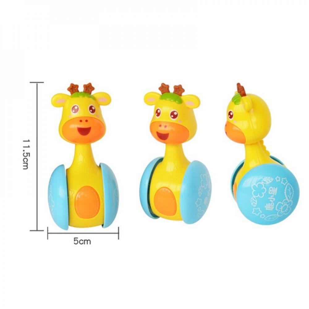 Baby Cute Rattles Tumbler Doll Bell Music Learning Education Toys 0-12 Months J 