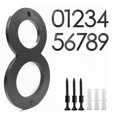 thumbnail image 4 of Stainless Steel Floating House Number, Metal Modern House Numbers, for Outdoor Mailbox Yard Home Wall DoorGarage Gate with Nail Kit, Coated Black, 4 of 4