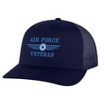 thumbnail image 5 of Air Force Veteran Cap - Military Trucker Hat Embroidered USAF - US Air Force Veteran Ball Caps (Black), 5 of 9