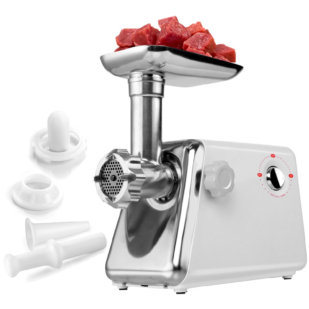 Electric Meat Grinder 1300 Watt Heavy Duty Sausage Stuffer Mincer w