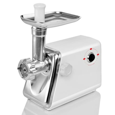 Electric Meat Grinder 1300 Watt Heavy Duty Industrial Sausage Maker Stuffer Mincer w/ 3 Grinding Plates(70mm) 2 Cutting Blades & Attachment Stuffing Tools for Burger Patties, Kubbe, Homemade Ground