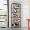 thumbnail image 2 of 6 Shelf Wire Shelving Unit Adjustable Metal Shelves Standing Bathroom Organizers and Storage Wire Closet Metal Pantry Kitchen 12" DX22 W 69.5" H Silver, 2 of 18