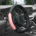 thumbnail image 6 of FH Group 14.5 - 15.5" Faux Leather and Pink Ultra Grip Silicone Steering Wheel Cover with Air Freshener, 6 of 6