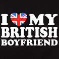 thumbnail image 3 of CafePress - I Love My British Boyfriend Women's Dark T Shirt - Women's Traditional Fit Dark T-Shirt, 3 of 4