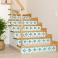 thumbnail image 4 of Mi Alma Star Shaped Light Blue Tile Stickers - Removable Vinyl 4x4, 24 pcs, 4 of 11