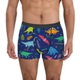 thumbnail image 4 of Wukai Dinosaurs Adventure With Palms And Tropical Leaves Print Men’s Underwear Breathable Boxer Briefs,&nbsp;Moisture Wicking & Breathable-X-Large, 4 of 7