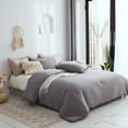 thumbnail image 1 of Lady Ann Gray Comforter Queen Set,Stone-Washed Lightweight Extra Soft Warm Pom Pom Fringe Bedding Comforter Set,Vintage Boho Bohemian Bedding Super Soft Microfiber Inner Fill, 1 of 7