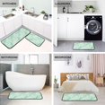 thumbnail image 4 of 2-Piece Kitchen Mat Set Non Slip Washable Floor Mats Decorative Rugs for Kitchen Sink Laundry Light Green Marble Texture Pattern, 4 of 7