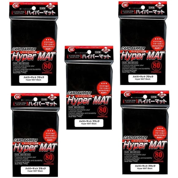 KMC Hyper Matte Sleeves KMC 5 Sets 400 Hojas 91 mm x 66 mm
