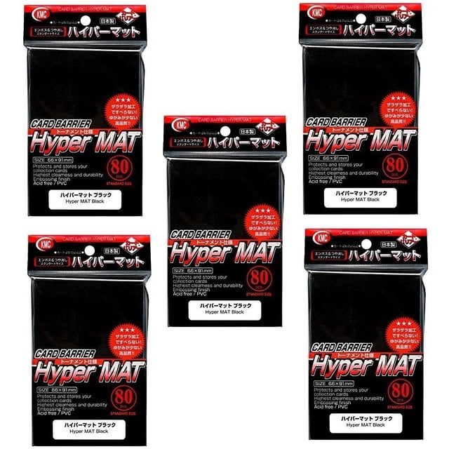 KMC Hyper Matte Sleeves KMC 5 Sets 400 Hojas 91 mm x 66 mm