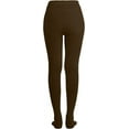 thumbnail image 3 of ORUYROP Women's Solid Colored Opaque Microfiber Footed Tights, 3 of 7
