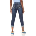 thumbnail image 2 of WallFlower Women's Luscious Curvy 23.5'' Crop Mid-Rise Bling Insta Stretch Juniors (Available in Plus Sizes), 2 of 8