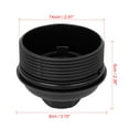 thumbnail image 2 of Black Oil Filter Cap Cover 12605565 Replacement Tool for Buick for Chevrolet for GMC, 2 of 6
