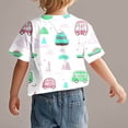 thumbnail image 4 of VOAVEKE T-Shirt d'Été Uni pour Tout-Petits, Haut Décontracté pour Enfants, T-Shirt Tendance pour Enfants, T-Shirt Imprimé Col Rond Confortable, Blouse à Manches Courtes Décontractée, 4 of 5