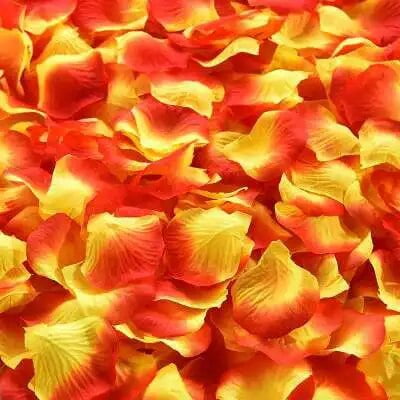 Tela de seda de flores artificiales, pétalos de rosa de simulación, decoración de alfombra de pasillo, Día de San Valentín, boda, fiesta, 500/1000 Uds.