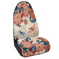 thumbnail image 1 of XYZCANDO Floral Dragonfly Car Seat Towel Cover - Waterproof Sweatproof Seat Protector with Moisture-Wicking Microfiber for Cars, SUVs & Trucks, 1 of 6
