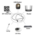 thumbnail image 5 of USB C Hane till 2-Pin Strömförlängningskabel Typ C Öppen Ände Pigtail Sladd 5V 3A [Db] 1m, 5 of 5