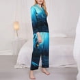 thumbnail image 3 of Pofeuu Happy Halloween-1 Print Womens Pajamas Set Long Sleeve Sleepwear Button Down Nightwear Soft Pj Lounge Sets Button Down Pajamas Women-X-Large, 3 of 7