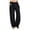 Black, variant on Womens Casual Linen Pants Womens Linen Pants Petite Length//Linen Drawstring Pants WomensLoose Pants for Women Summer S-XXXL